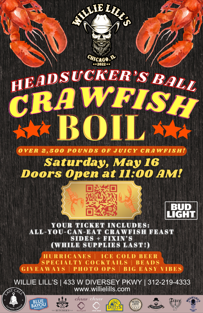 Headsucker’s Ball Crawfish Boil - Willie Lill’s - May 16, 2026
