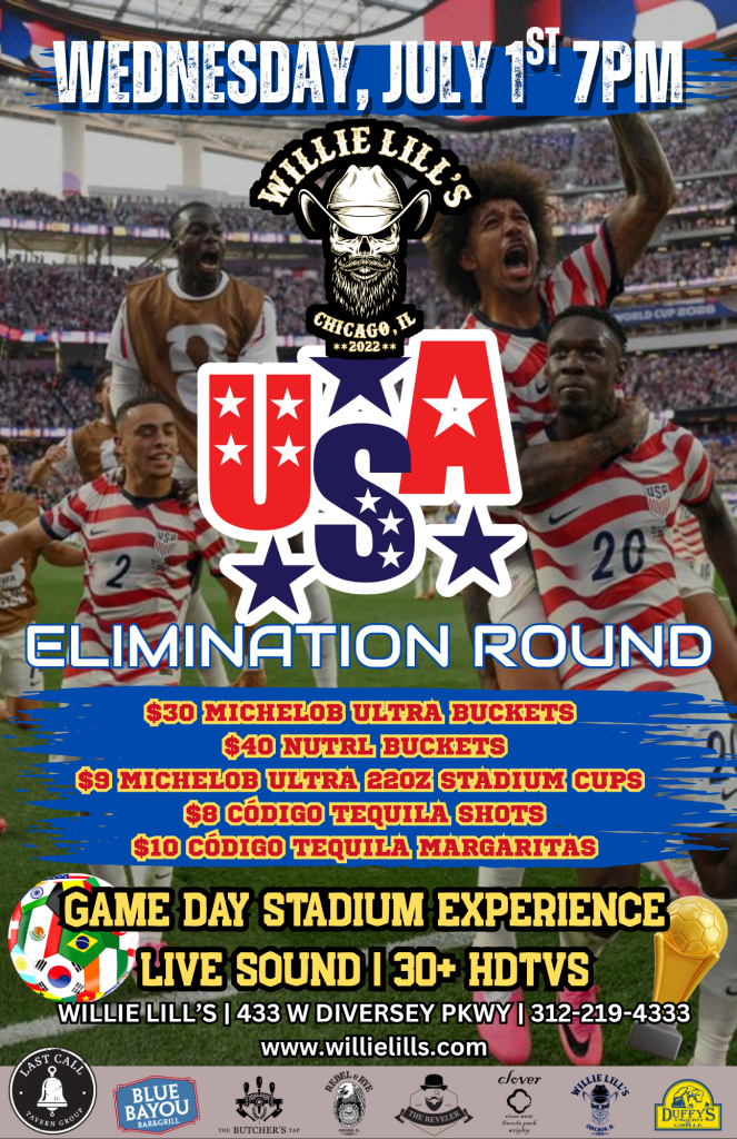 July 1, 2026 | USA Elimination Round Watch Party | Willie Lill’s