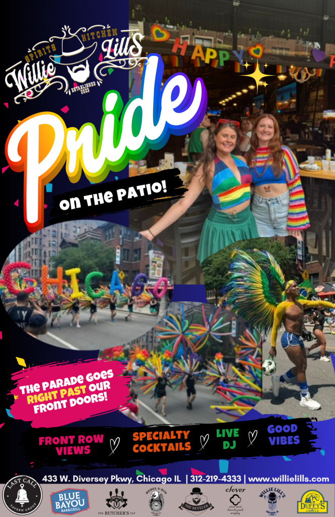Pride on the Patio - Willie Lill's - Sunday, June 28th
