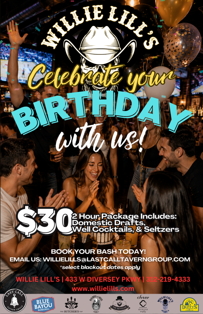Celebrate Your Birthday at Willie Lill’s