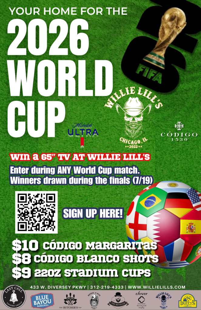 Now Through July 19, 2026 | 2026 World Cup TV Giveaway | Willie Lill’s